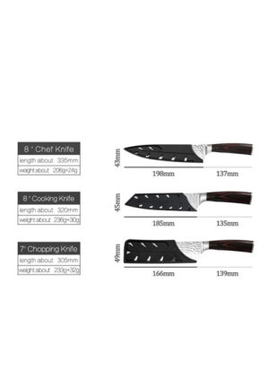 Alternative view of 3pcs Knife Set
